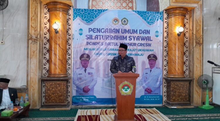 Wakil Bupati Asluchul Alif menghadiri silturahim Syawal LDII di Masjid Baitul Makmur Desa Laban Kecamatan Menganti Minggu 204 Dok LINES