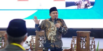 Pengurus Departemen Pengabdian Masyarakat Penamas DPP LDII Thonang Effendi menyampaikan bahwa pembentukan karakter bisa menjadi pondasi terciptanya lingkungan pendidikan yang aman nyaman dan menyenangkan Dok LINES