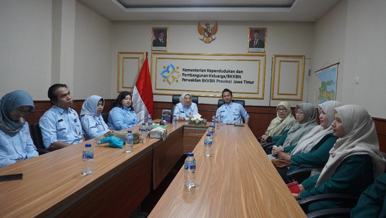 Pertemuan antara LDII Jawa Timur dan BKKBN Provinsi Jawa Timur membahas tindak lanjut kerja sama dalam program percepatan penurunan stunting. Dok: LINES.