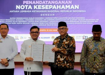 LDII dan Lemhannas menandatangani nota kesepahaman mengenai penguatan nilai-nilai kebangsaan. Dok: LINES.