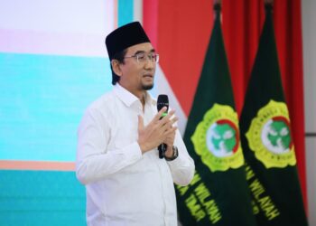 Rektor Universitas Brawijaya Malang Prof. Widodo menilai delapan program pengabdian LDII merupakan bukti keseriusan LDII untuk berperan aktif dalam membentuk civil society, Sabtu (30/8). Dok: LINES.