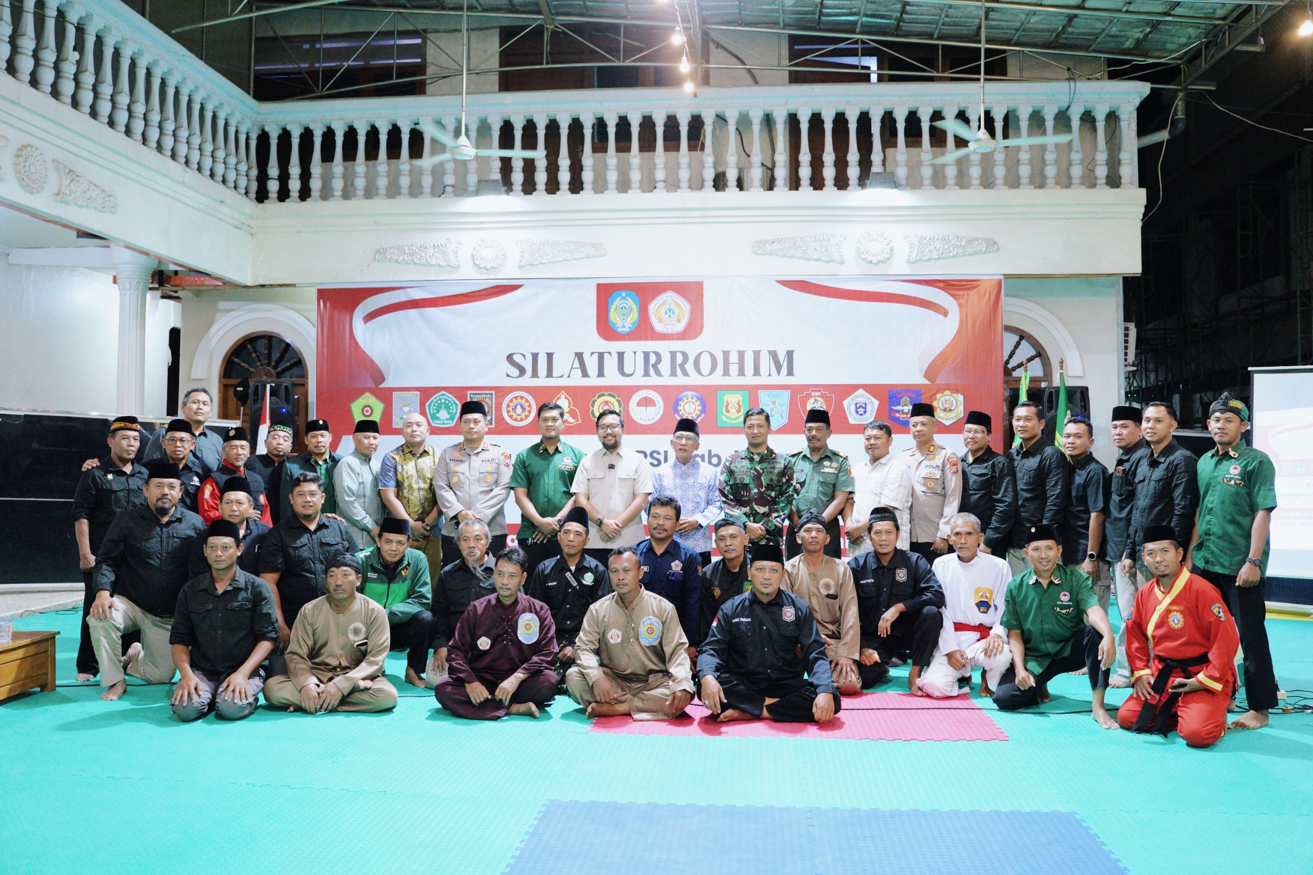 Kegiatan silaturahim dihadiri para ketua perguruan pencak silat se-Kabupaten Nganjuk, serta unsur Forkopimda dan Forkopimcam. Dok: LINES.