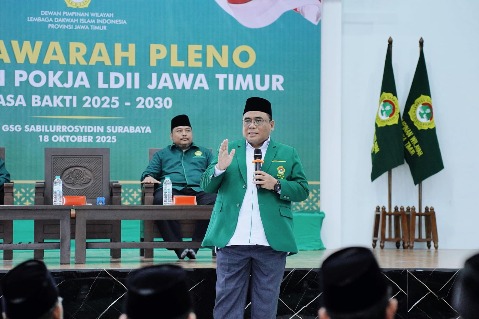 Moch. Amrodji Konawi menegaskan kehadiran Pokja merupakan langkah untuk membangun infrastruktur sosial yang menjadi pondasi utama dalam mencapai tujuan besar LDII. Dok: LINES.