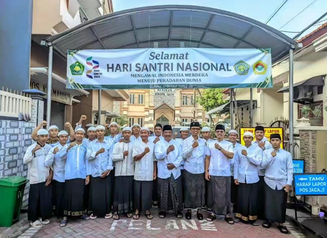 Santri Ponpes Al-Barokah berharap Hari Santri menjadi momentum untuk memperbarui tekad menjadi generasi yang berilmu, berakhlak, dan siap mengabdi bagi agama, bangsa, dan peradaban dunia. Dok: LINES.