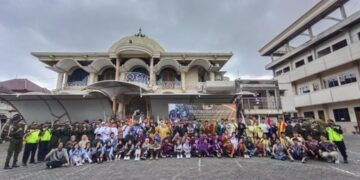 DPD LDII Kota Malang menjadi tuan rumah Silaturahmi dan Apel Kebangsaan yang digagas oleh Forum Bhineka Muda bersama FKAUB Malang Raya di halaman Masjid Roudhotul Jannah Sukun Sabtu 111 pagi Foto Dok LINES Malang