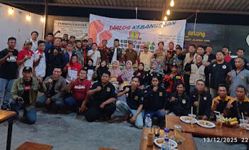 Dialog Kebangsaan DPRD Daerah Pemilihan (Dapil) 4 Kabupaten Sidoarjo yang digelar oleh Pemuda Lintas Iman Krian Balongbendo Tarik (PELITA KRIBATA) pada Sabtu (13 /12).