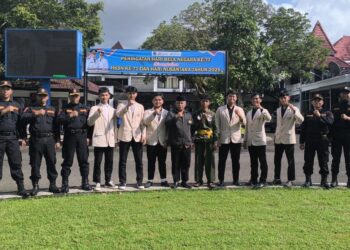 LDII, Senkom Mitra Polri, dan PERSINAS ASAD, usai mengikuti Upacara Peringatan Hari Bela Negara (HBN) 2025 di halaman Pendopo Kabupaten Pacitan, Rabu (24/12). Foto: Dok. LINES Pacitan