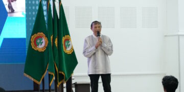 Kepala Bidang Kepemudaan Disbudparpora Kota Kediri Aries Ahmad Chudori mendorong Pemuda LDII agar berperan aktif sebagai motor perubahan di lingkungannya Dok LINES