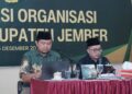 DPD LDII Kabupaten Jember menggelar konsolidasi organisasi untuk meningkatkan penerapan delapan klaster program pengabdian LDII untuk Bangsa, Kamis (25/12). Foto: Dok. LINES Jember
