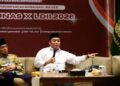 Sekretaris Lembaga Pembinaan Haji dan Umrah (LPHU) Pimpinan Pusat (PP) Muhammadiyah, Marjuki Al Jawiy menegaskan Pancasila dan nilai-nilai Islam wasathiyah merupakan satu kesatuan yang saling menguatkan dalam kehidupan berbangsa dan bernegara. Dok: LINES.