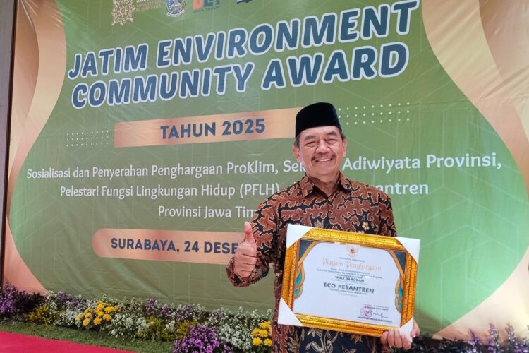 Ponpes Wali Barokah Raih Penghargaan Eco Pesantren Pratama dari Jatim Environment Award