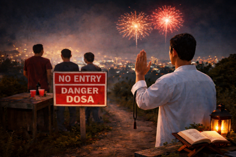 Refleksi tahun baru dalam Islam Foto ilustrasi AI Generated