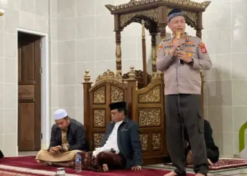 Kapolres Tana Toraja AKBP Budi Hermawan mengajak jamaah untuk bersama-sama menjaga keamanan lingkungan. Dok: LINES.