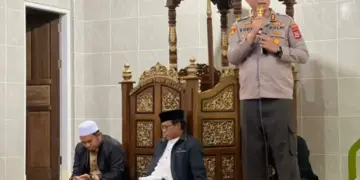 Kapolres Tana Toraja AKBP Budi Hermawan mengajak jamaah untuk bersama sama menjaga keamanan lingkungan Dok LINES