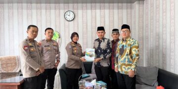 Jajaran pengurus DPD LDII Kota Bandar Lampung bersilaturahim dengan Sat Binmas Polresta Bandar Lampung Rabu 81 Foto Dok LINES Lampung