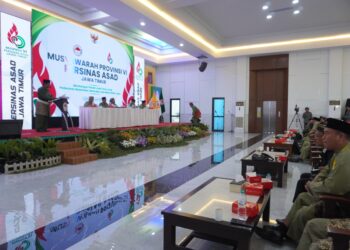 Pengurus Provinsi (Pengprov) PERSINAS ASAD Jawa Timur menggelar Musyawarah Provinsi (Musprov) VI di Padepokan PERSINAS ASAD Jatim, Gayungan, Surabaya, Sabtu (31/1). Dok: LINES.