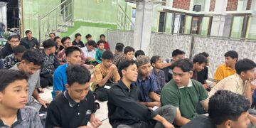 Generus LDII Bangkok Kediri mengikuti pengajian akhir tahun 2025 di Masjid Baitul Furqon Bangkok Kabupaten Kediri Rabu 3112 Foto Dok LINES Kediri