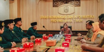DPW LDII Jawa Timur saat bersilaturahim ke Dinas Komunikasi dan Informatika Diskominfo Provinsi Jawa Timur Selasa 201 Foto Dok LINES Jatim