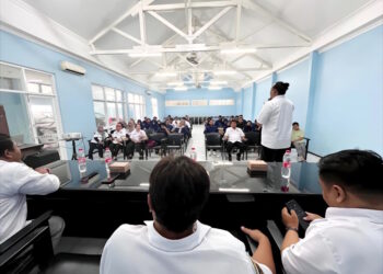 Karang Taruna Kota Kediri menggelar kegiatan Upgrading dan Pelatihan Administrasi Organisasi yang berlangsung di Aula Dinas Sosial Kota Kediri, Minggu (11/1). Foto: Dok. LINES Kediri
