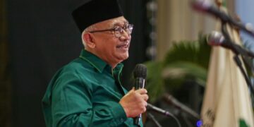 Ketua Umum DPP LDII KH Chriswanto Santoso menyoroti tantangan independensi pers di era digital pada peringatan HPN 2026 Foto Dok LINES