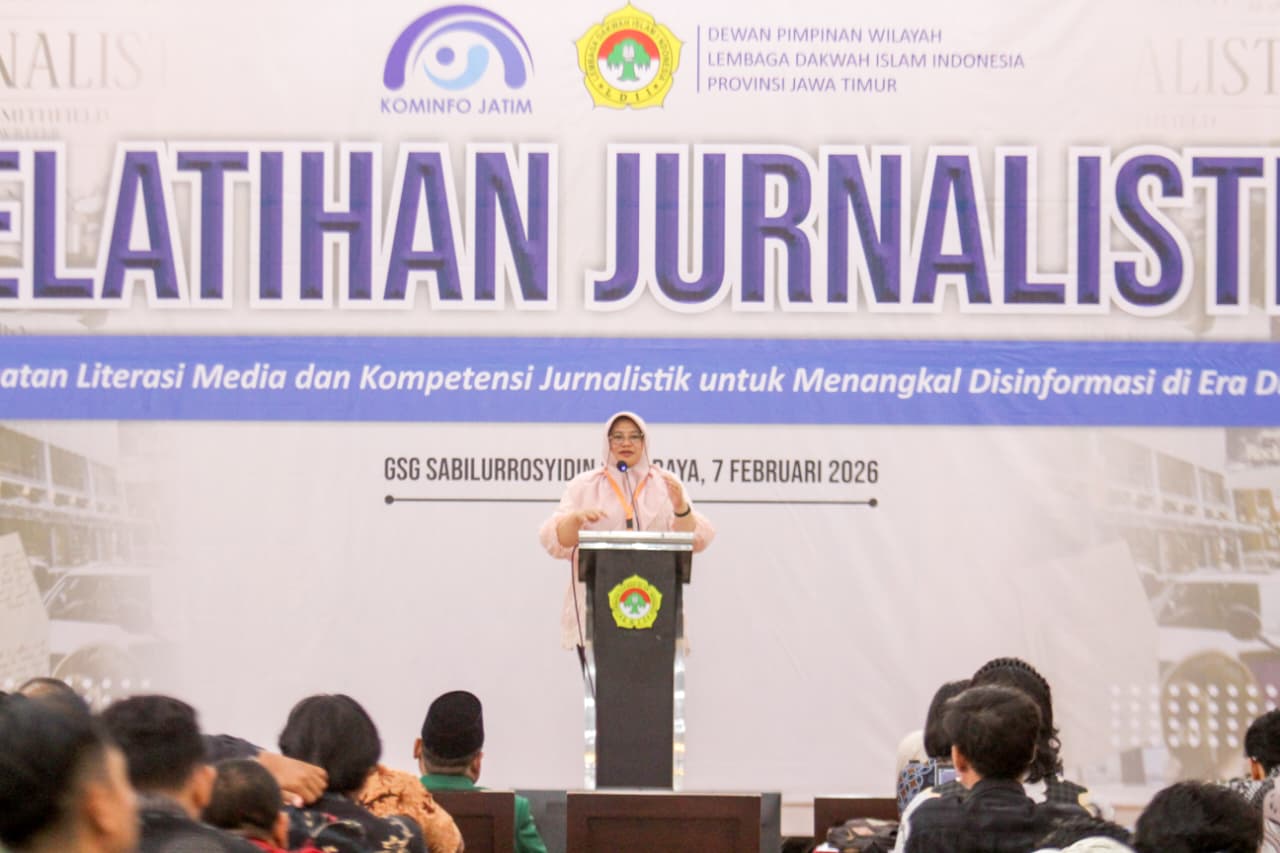 Kepala Dinas Kominfo Jawa Timur Sherlita Ratna Dewi Agustina menilai Pelatihan Jurnalistik menjadi bagian penting dari upaya penguatan literasi digital yang dilakukan LDII Dok LINES