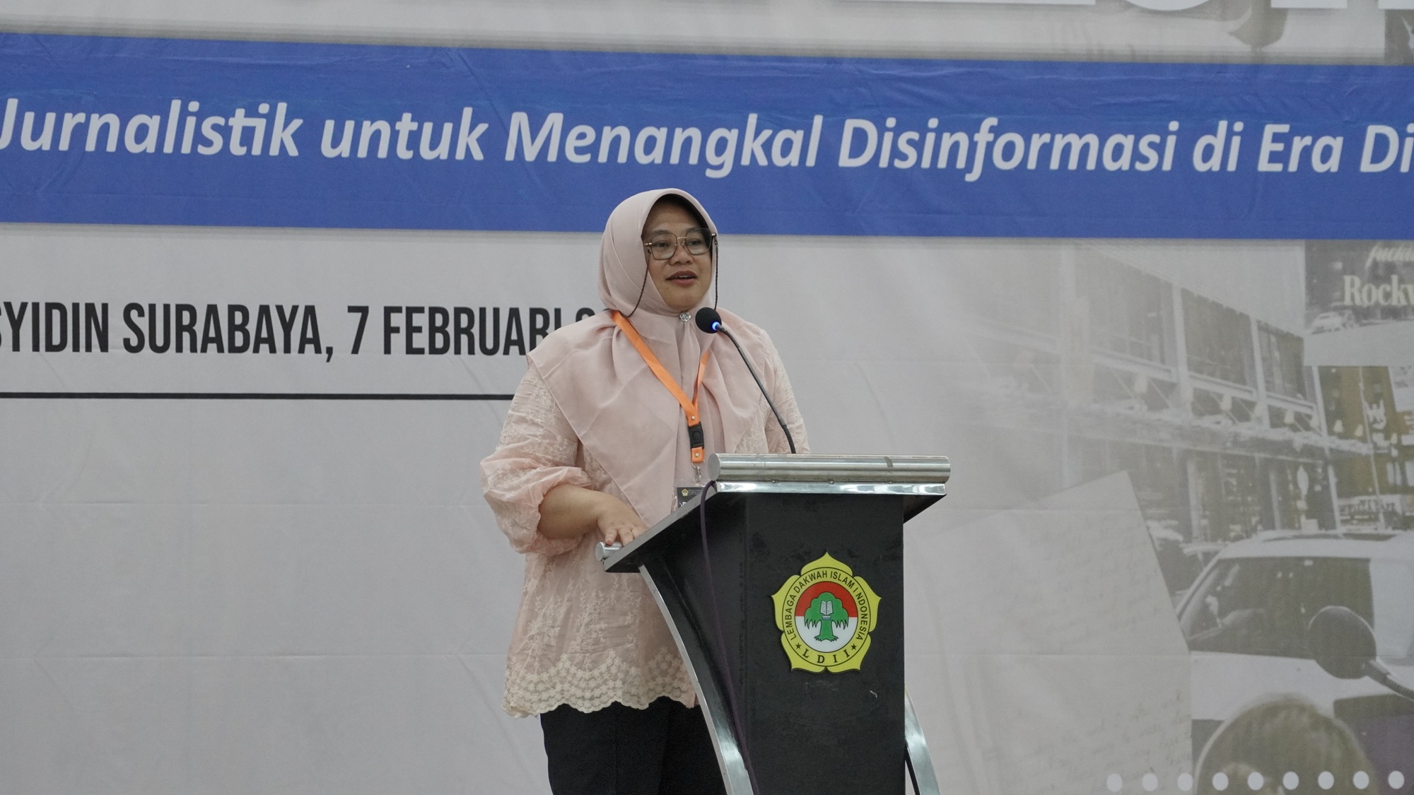 Kepala Dinas Komunikasi dan Informatika Kominfo Jawa Timur Sherlita Ratna Dewi Agustina mengingatkan pentingnya peran jurnalis warga LDII dengan menyampaikan informasi yang relevan bagi masyarakat untuk menangkal hoaks dan disinformasi di era digital Dok LINES