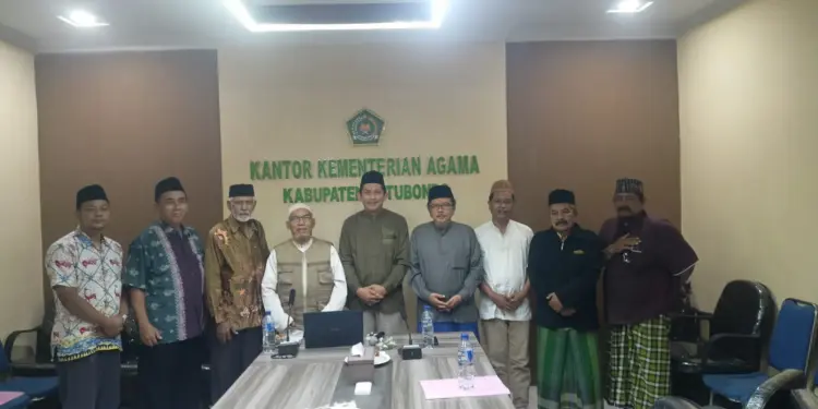 Kantor Kementerian Agama Kemenag Kabupaten Situbondo menggelar pertemuan bersama pimpinan Nahdlatul Ulama NU Muhammadiyah Al Irsyad dan Lembaga Dakwah Islam Indonesia LDII di Kantor Kemenag Situbondo Dok LINES
