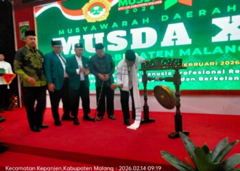 Bupati Malang HM Sanusi membuka Musyawarah Daerah (Musda) ke-X LDII Kabupaten Malang, Sabtu (14/2). Dok: LINES.