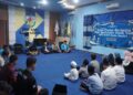 Silaturahim dan buka puasa bersama KNPI Kediri disertai santunan anak yatim. Foto: LINES Kediri