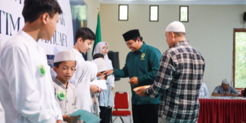 DPD LDII Jember menyantuni 200 anak yatim dalam program sosial Ramadan 1447 H di Jember Minggu 13 Foto LINES Jember
