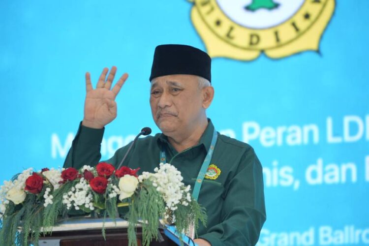 Ketua Umum DPP LDII KH Chriswanto Santoso di Munas X LDII di Jakarta Foto LINES
