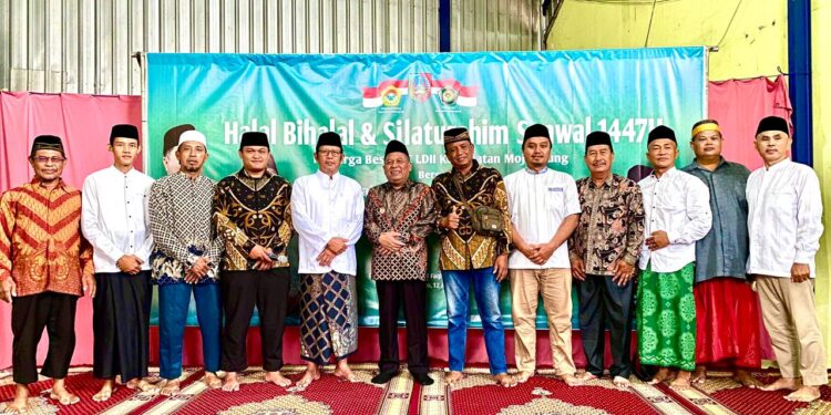 halal bihalal wabup jombang 1 | LDII JAWA TIMUR Wakil Bupati Jombang HM Salmanudin atau Gus Salman menghadiri halal bihalal yang digelar PC LDII Kecamatan Mojoagung di Aula Masjid Al Faqih Minggu 124 Dok LINES Jombang