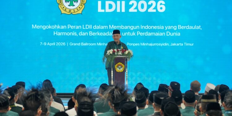 munasldii2026 | LDII JAWA TIMUR Ketua Umum DPP LDII KH Chriswanto Santoso saat buka Munas X LDII di Jakarta Foto LINES