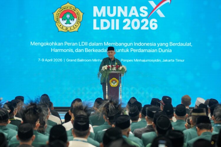 Ketua Umum DPP LDII KH Chriswanto Santoso saat buka Munas X LDII di Jakarta Foto LINES