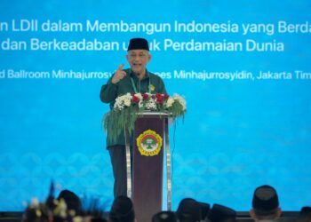 Ketua Umum DPP LDII KH Chriswanto Santoso di Munas X LDII di Jakarta Foto LINES