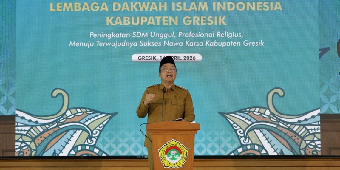 Wakil Bupati Gresik Asluchul Alif membuka Musda X LDII Kabupaten Gresik Selasa 144 Foto LINES Gresik