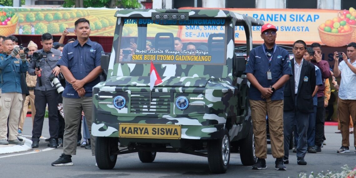 Mobil listrik tenaga surya karya siswa SMK Budi Utomo Gadingmangu Jombang Foto SMK Budi Utomo
