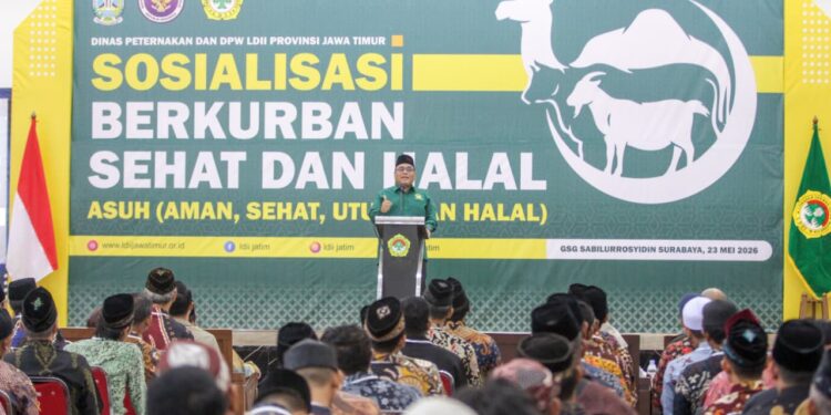 sosialisasi berkurban sehat dan halal 3 | LDII JAWA TIMUR Dewan Pimpinan Wilayah DPW LDII Jawa Timur menggelar kegiatan Sosialisasi Berkurban Sehat dan Halal dengan mengusung tema ASUH Aman Sehat Utuh dan Halal pada Sabtu 235 di Gedung Serba Guna GSG Sabilurrosyiddin Surabaya Dok LINES Jatim
