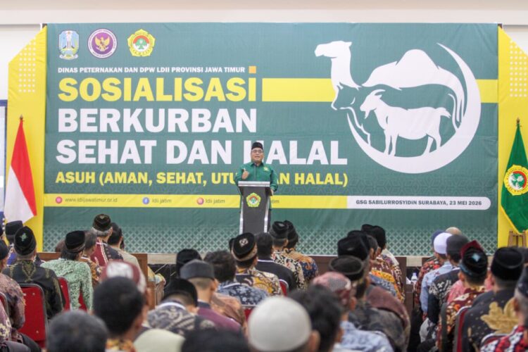 Dewan Pimpinan Wilayah DPW LDII Jawa Timur menggelar kegiatan Sosialisasi Berkurban Sehat dan Halal dengan mengusung tema ASUH Aman Sehat Utuh dan Halal pada Sabtu 235 di Gedung Serba Guna GSG Sabilurrosyiddin Surabaya Dok LINES Jatim