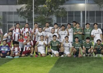 Kebersamaan Pemuda LDII dan Pemuda Muhammadiyah Gresik dalam kegiatan fun football menjadi langkah mempererat sinergi dan kolaborasi antarpemuda Minggu 286 Foto LINES Gresik