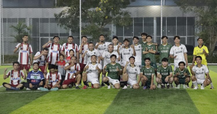 Kebersamaan Pemuda LDII dan Pemuda Muhammadiyah Gresik dalam kegiatan fun football menjadi langkah mempererat sinergi dan kolaborasi antarpemuda Minggu 286 Foto LINES Gresik