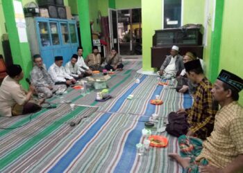 Pengurus takmir masjid se-Kecamatan Tarik menghadiri sosialisasi penerima Uang Kehormatan Imam Masjid (UKIM) Tahun Anggaran 2026, Kamis (7/5). DOk: LINES Sidoarjo