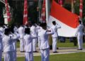Upacara peringatan Hari Lahir Pancasila di Gedung Negara Grahadi Surabaya Foto LINES Jatim