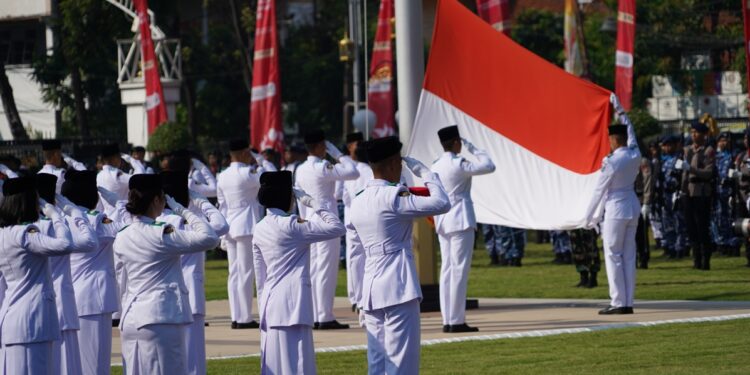 paskibrajawatimurperingatanharilahirpancasila | LDII JAWA TIMUR Upacara peringatan Hari Lahir Pancasila di Gedung Negara Grahadi Surabaya Foto LINES Jatim