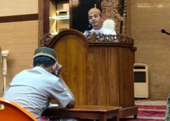 Ustadz Siswoyo mengingatkan warga LDII pentingnya menumbuhkan sikap dermawan Foto LINES Surabaya