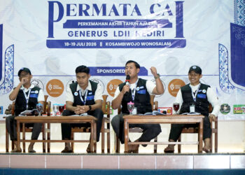 Pemuda LDII Kota Kediri menggelar Permata CAI 2026 di Bumi Perkemahan Kosambiwojo, Wonosalam, Jombang, Sabtu-Minggu (18-19/7/2026). Foto: LINES Kediri