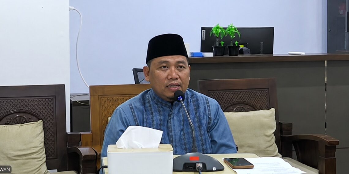 Anggota Biro PKD DPW LDII Jatim Nanang Ridwan menjelaskan pentingnya menciptakan lingkungan pesantren yang aman melalui pembinaan dan pengawasan santri Minggu 127 Foto LINES Jatim