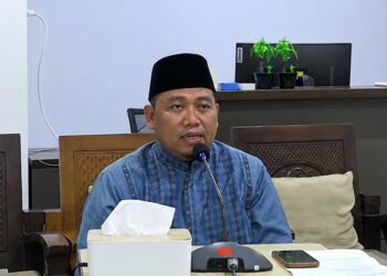 Anggota Biro PKD DPW LDII Jatim Nanang Ridwan menjelaskan pentingnya menciptakan lingkungan pesantren yang aman melalui pembinaan dan pengawasan santri Minggu 127 Foto LINES Jatim