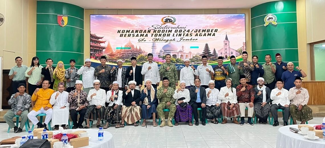 DPD LDII Kabupaten Jember menghadiri silaturahim tokoh lintas agama yang digelar Kodim 0824Jember untuk memperkuat persatuan dan toleransi Rabu 17 Foto LINES Jember