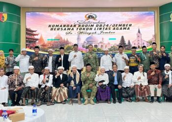 DPD LDII Kabupaten Jember menghadiri silaturahim tokoh lintas agama yang digelar Kodim 0824Jember untuk memperkuat persatuan dan toleransi Rabu 17 Foto LINES Jember